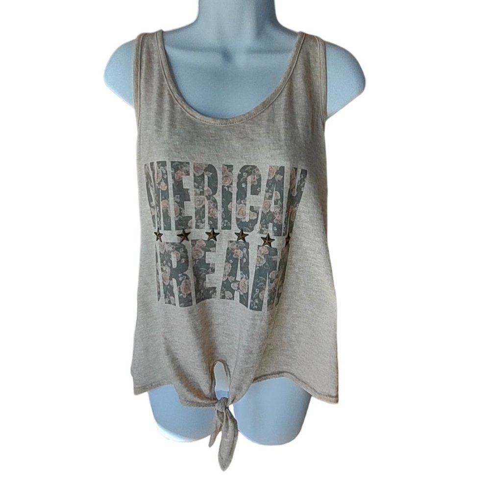 Maurices American Dream Tank Front Tie Space-dyed Racerback Size XL